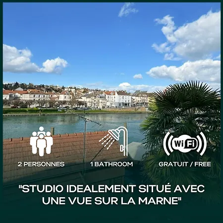 Le Cosy Lagny - Appartement Cosy Avec Balcon Vue Sur Marne Exterior photo